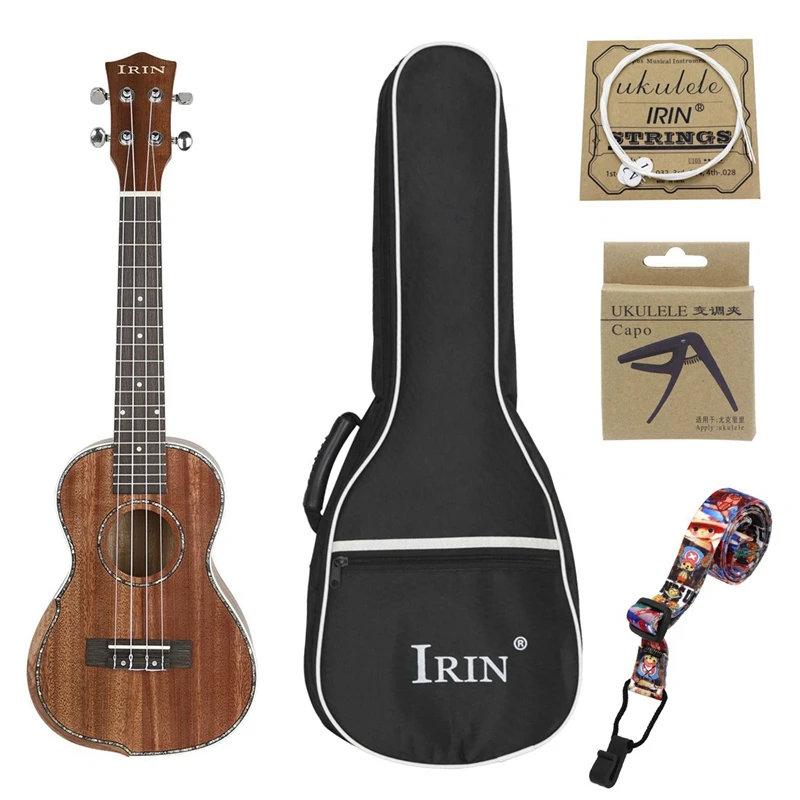 IRIN концертный набор укулеле 23 дюйма из красного дерева Ukelele деревянная гриф шеи