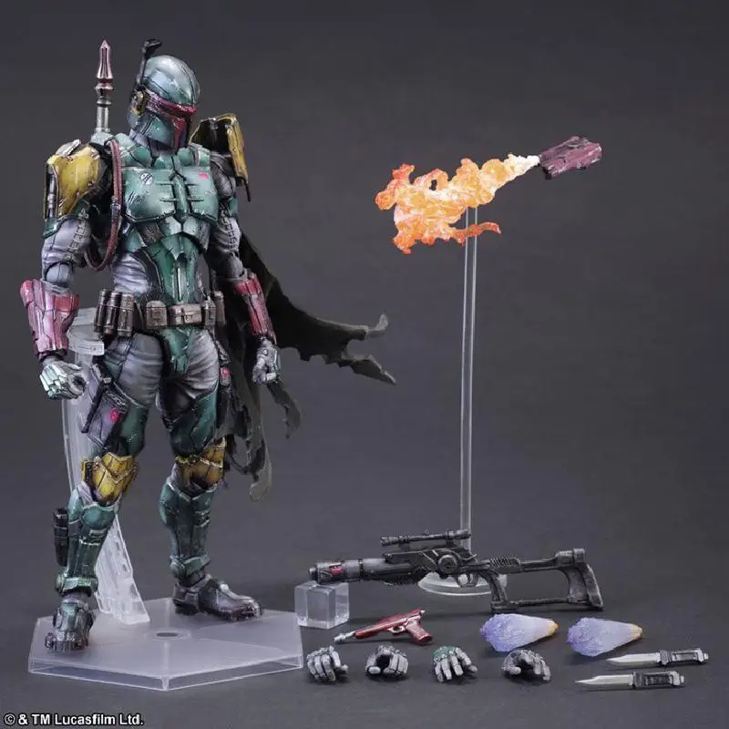 

Play Arts Changed PA Anime Star Wars Figma Bounty Hunter Boba Fett Action Figure Modle Figurines Toys for Youth