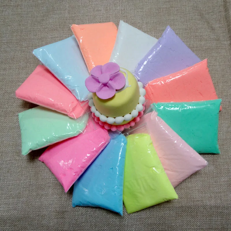 Серебристая глина слаймы полимерная воздушная сухая Пластилин светильник