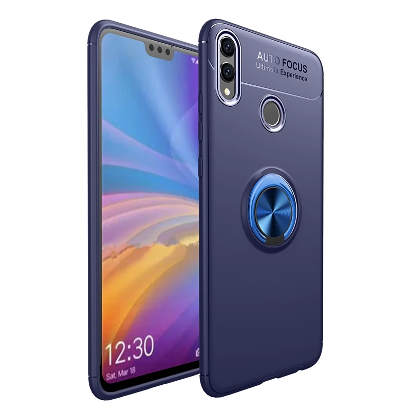 Чехол для Honor 8C 8X8 S 8A 20 Pro 10 9 8 Lite X магнитный автомобильный держатель чехол для Honor 8X чехол Honor 10 Lite чехол Honor 10i 20i чехол - Цвет: Blue