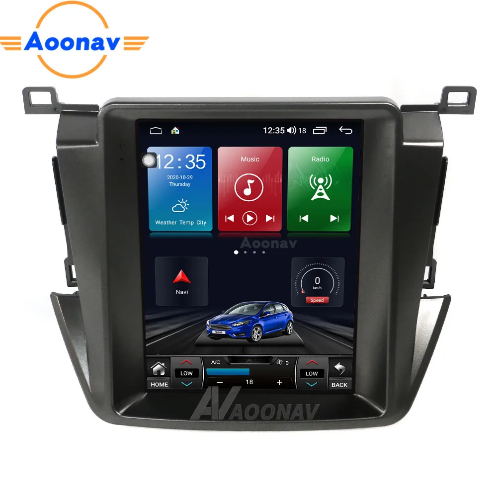 

Android 10.0 4G LTE 6+128GB car radio For RAV4 4 XA40 5 XA50 2012-2018 Tesla screen multimedia player GPS navigator