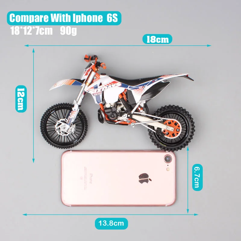1:12 Масштаб automaxx KTM 300 EXC шесть 6 дней финский эндуро внедорожный мото rcycle литье под