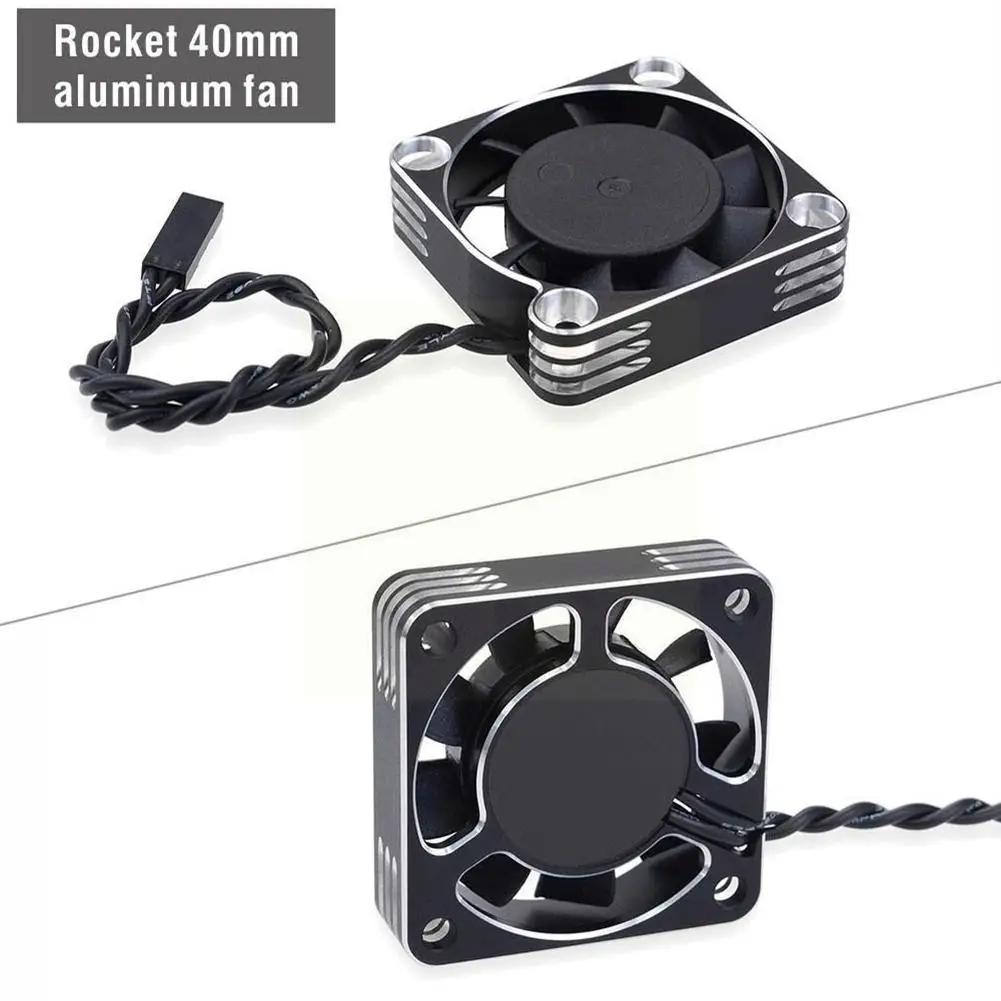 

High Rotation Speed Cooling Fan Metal Motor Cooling Car Brushless Dissipation Fan Accessory 1/12 1/8 RC For 1/10 Motor Car E7C2