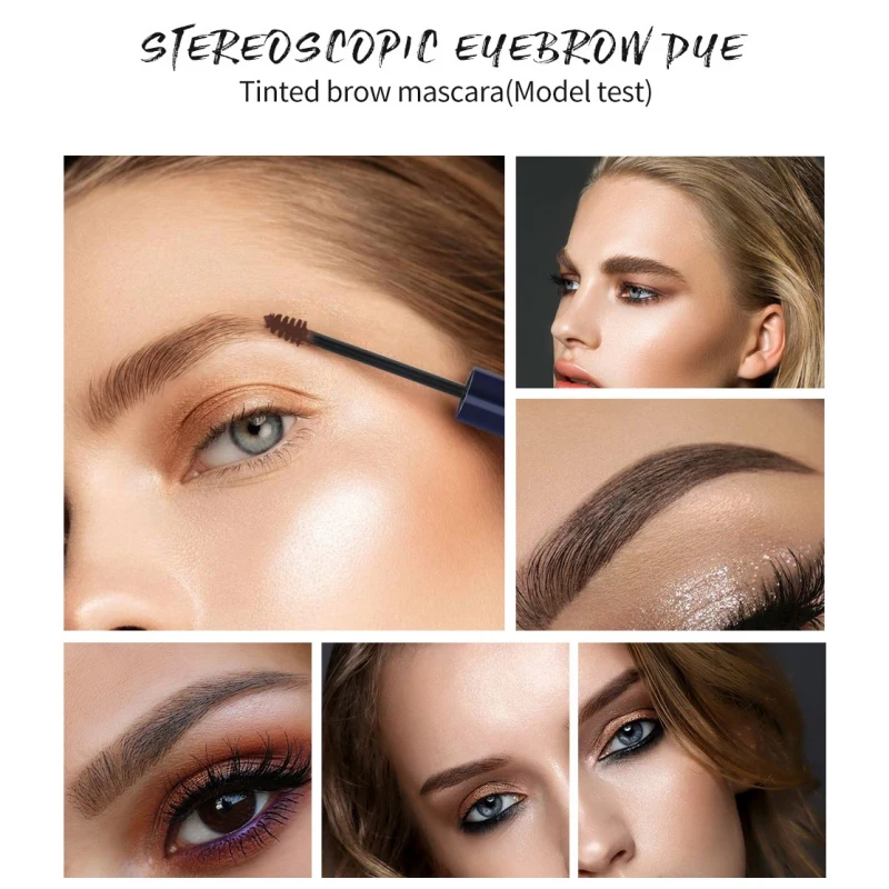 5 долговечные цвета Водонепроницаемый Тушь для бровей крем тени Макияж Красота