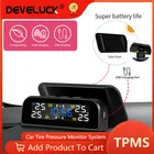 2021 новая система контроля давления в шинах с часами на солнечной батарее, ЖК-дисплей, беспроводная система контроля давления в шинах, 4 внешних датчика давления в шинах, датчик s