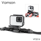 Регулируемый ремень для велосипедного шлема Vamson для Go Pro, для головы Hero 7654, ремень-держатель, адаптер для OSMO Action Xiaomi Yi 4K VP201X