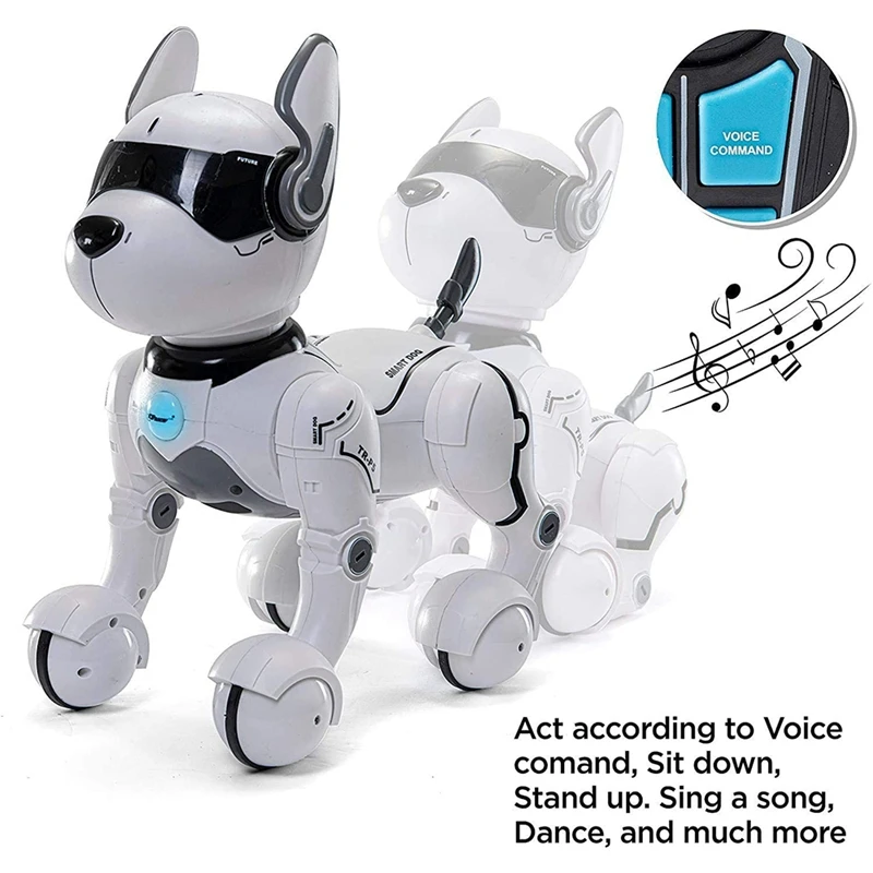 

FBIL-Remote Control Robot Dog Toy, Rc Dog Robot Toys Smart & Dancing Robot Toy, Talking RC Animals Mini Pet Dog Robot