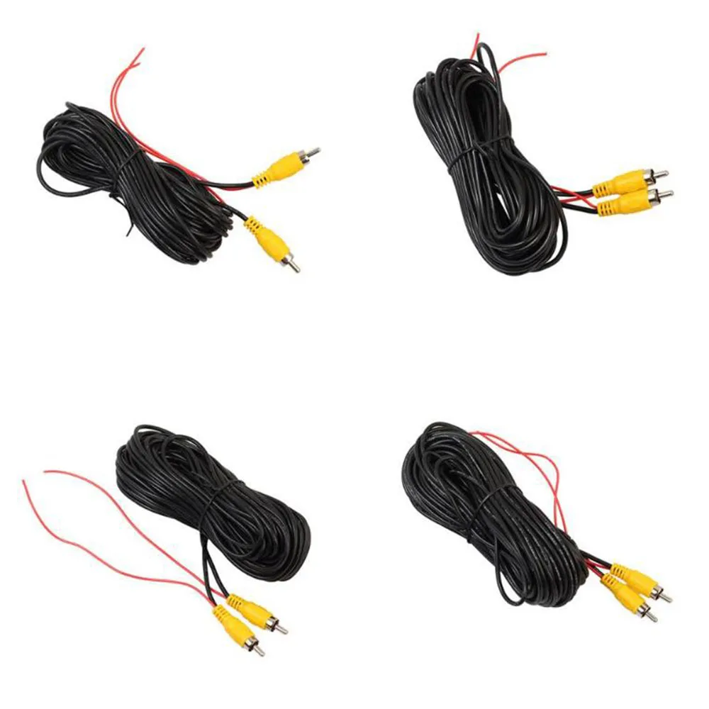 

Car Rearview Camera Cable 6M/8M/10M/12M/15M/20M RCA Video Cable For AV GPS Navigator Monitor Parking Reversing Carcorder