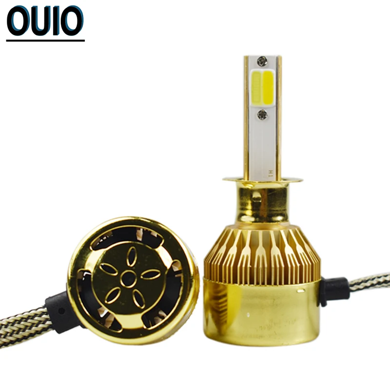 Двойной Цвет светодиодный лампы H4 H7 H11 автомобилей головной светильник H3 H8 H9