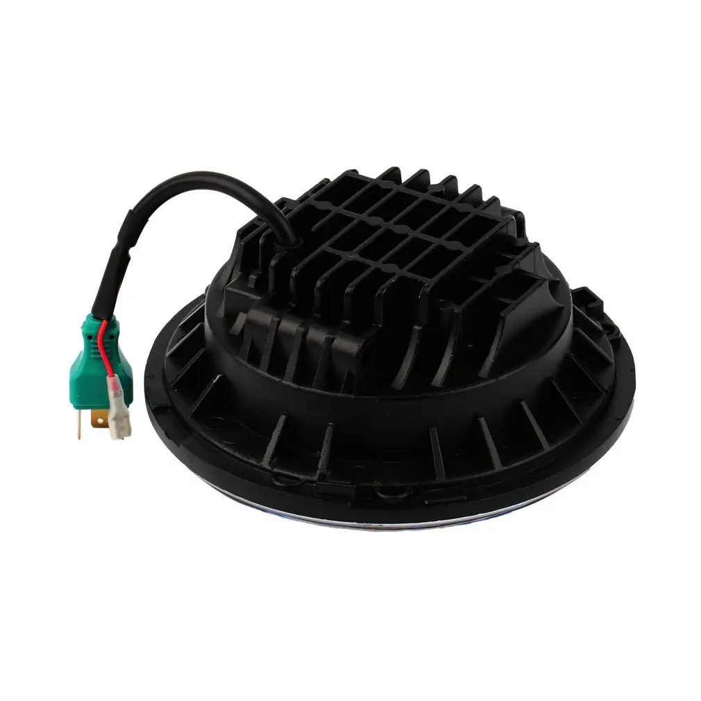 

Super Bright Round Shape Motorcycle Light Lamp 45W New LED Black Projector Headlights With Angle Circle For Car