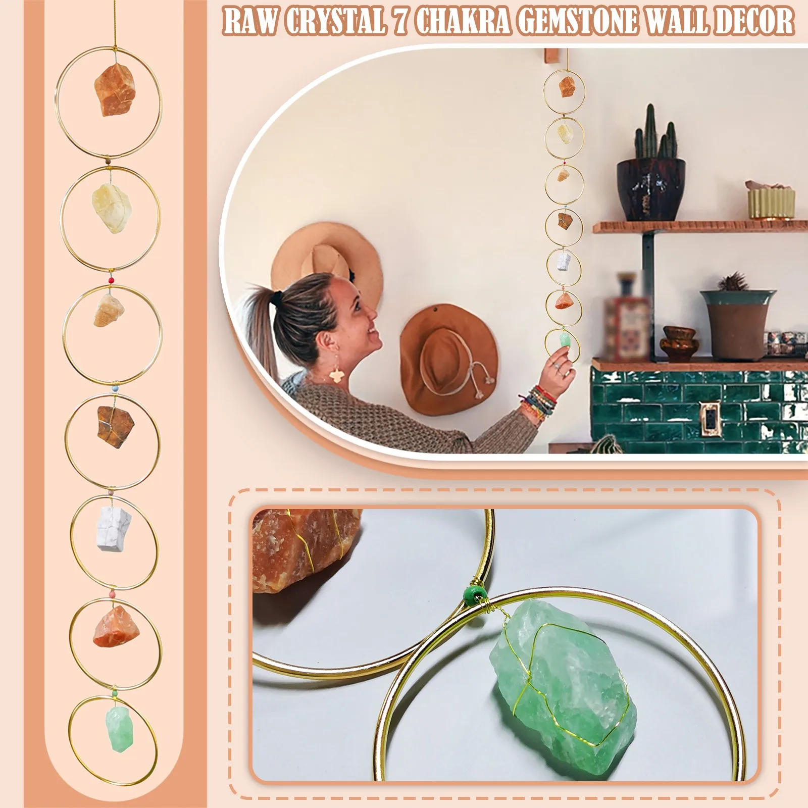 

Reiki Healing 7 Chakra Tumbled Gemstone Tassel Spiritual Meditation Window Car Hanging Ornament Feng Shui Home Decor 2022 #Z
