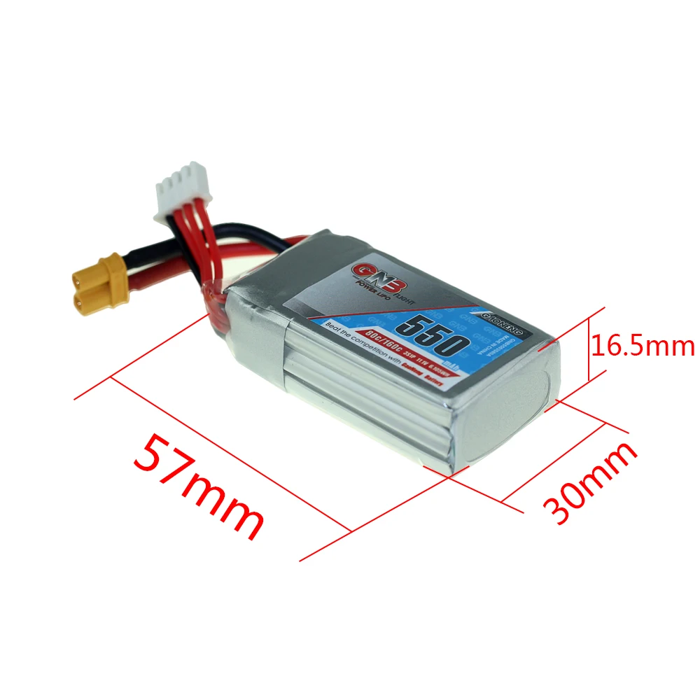Gaoneng GNB 11,1 V 3S 550mAh 850mah 80/160C Lipo аккумулятор Перезаряжаемый XT30 разъем для lizzard95 FPV RC Квадрокоптер
