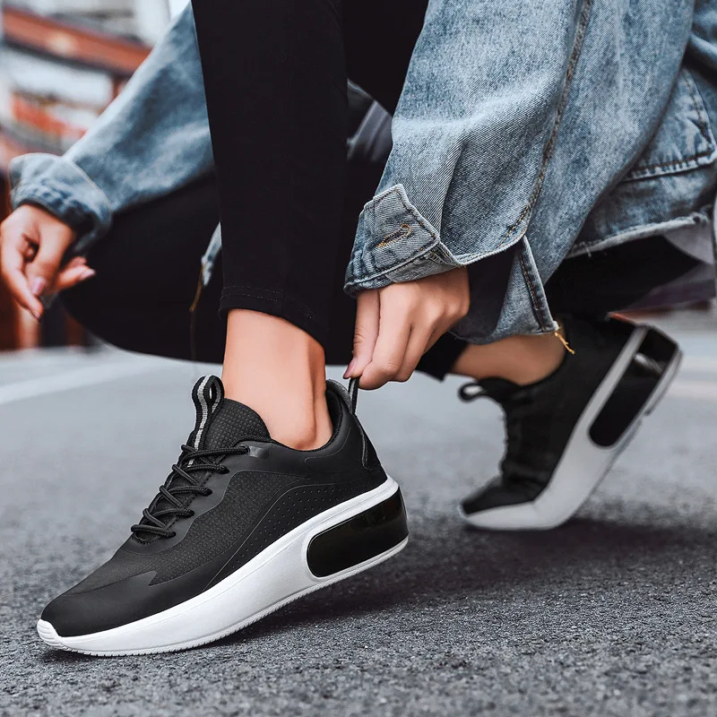 Fujin/парусиновая обувь Женская весенне-зимняя на толстой подошве визуально