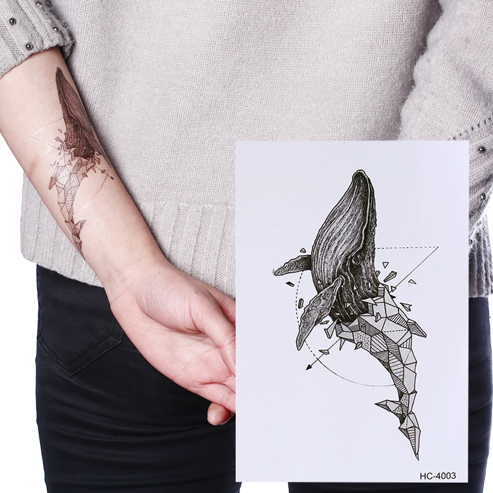 Новинка хит водонепроницаемые временные татуировки с изображением розы кошки