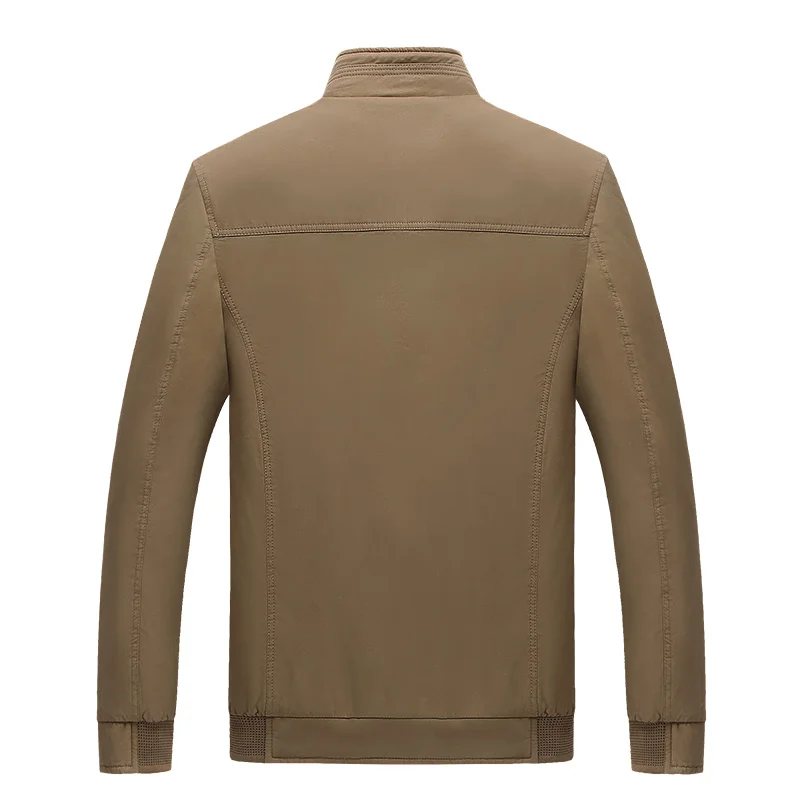 Осенняя и зимняя мужская куртка хлопковая ветровка воротник-стойка зимнее