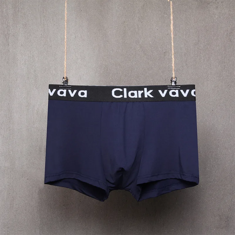 Men's Underwear Breathable Ice Silk Shorts Men's Waist Boxer Briefs Milk Silk Underwear Men's Boxer Briefs