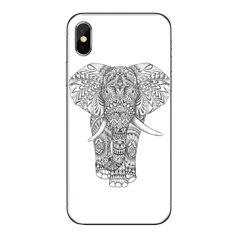 Животные тотем слон ацтекский цветок для Xiao mi 6 A1 Max x 2 5X 6X красный Note 5 5A 4X 4A A4 4 3 Plus Pro