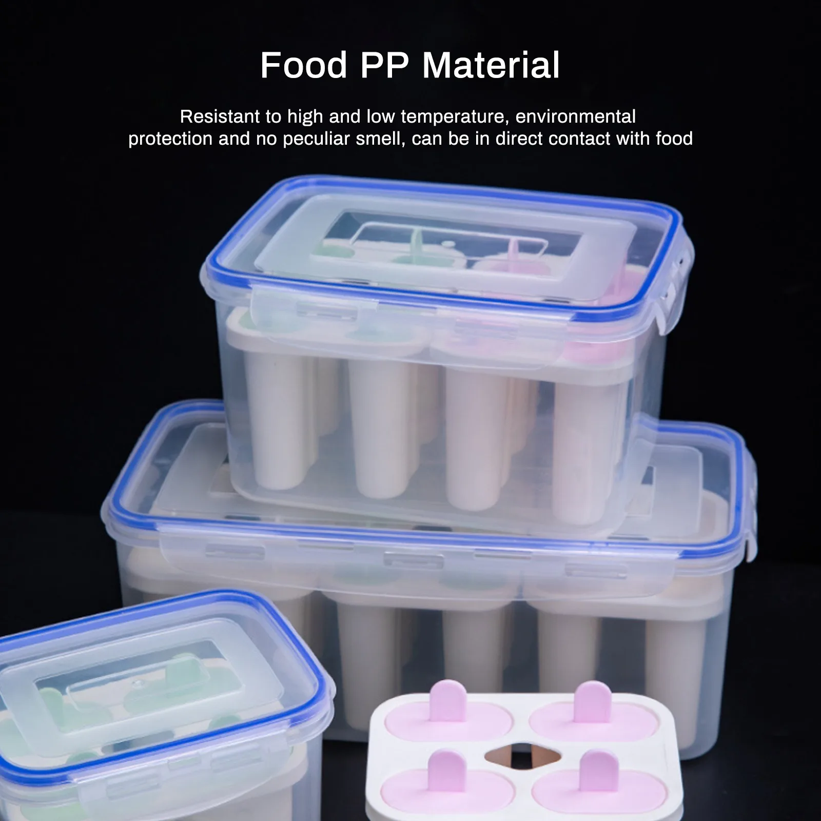 

Ice Cream Mold Pan Kitchen 6 Cell Ice Cube Molds Popsicle Maker DIY Ice Cream Tools Popsicle Molds Children Cooking