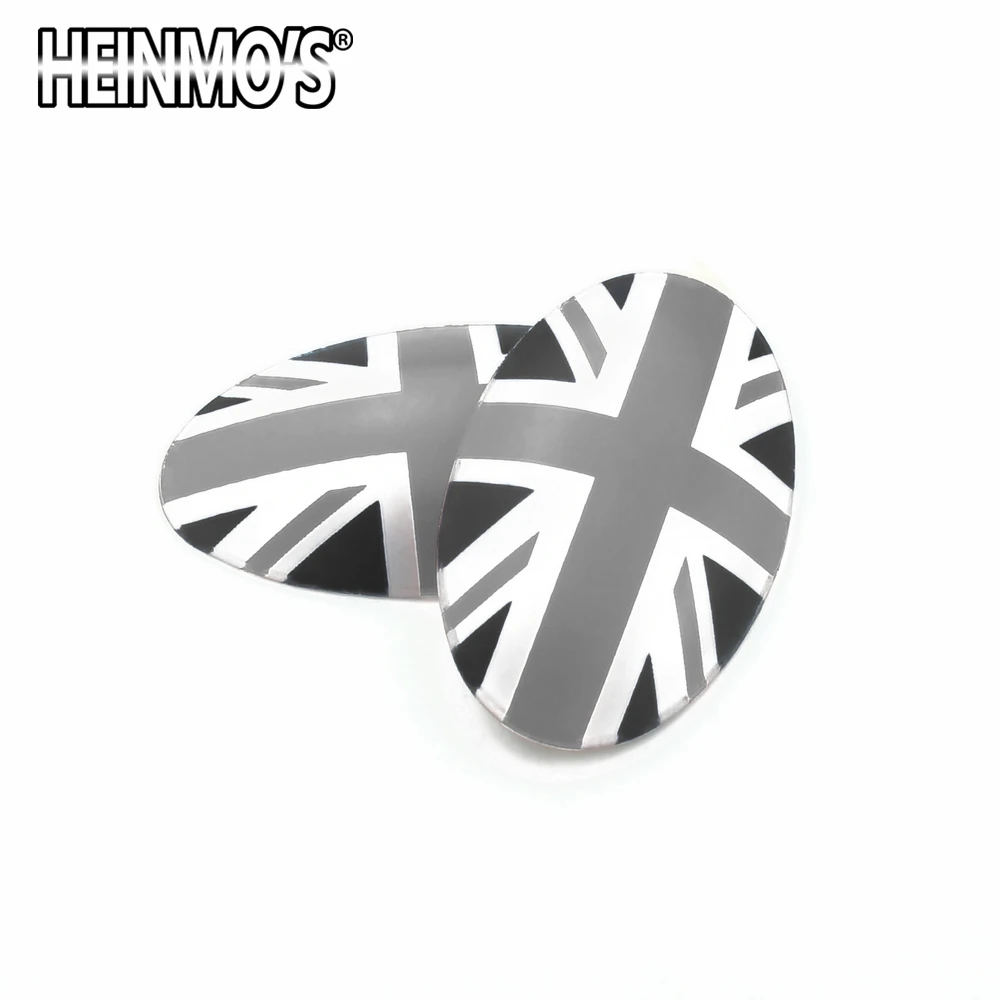 Grey Jack 2 шт., автомобильные накладки для ручек переключения, наклейки для Mini Cooper F54 F55 F56 F60, земляк клабман, Хардтоп, хэтчбек, автомобильные аксессуары - Название цвета: Grey Jack
