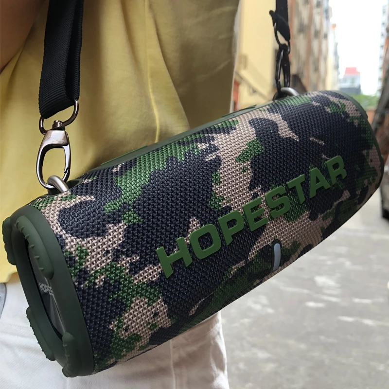 Мощная портативная беспроводная bluetooth-Колонка HOPESTAR H5040W супер тяжелый сабвуфер