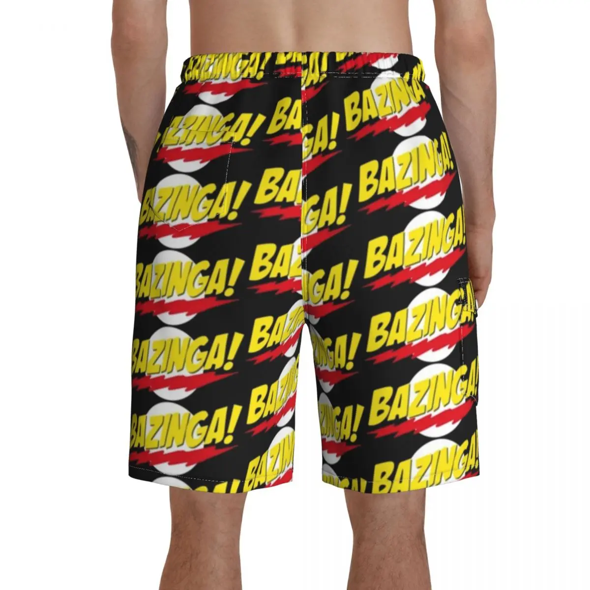 

Bazinga Board Shorts Men Bathing Swimming Trunks Polyester Pattern Swim Trunks
