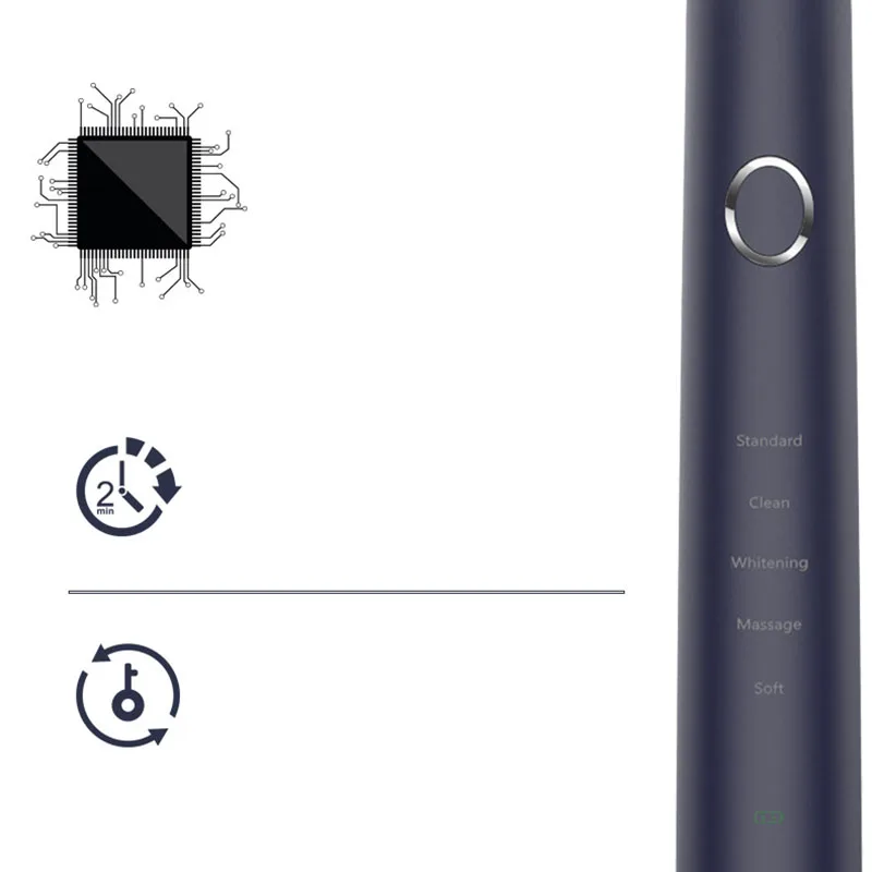 

Electric Toothbrush Adult Timer Brush 25 Mode USB Charger Rechargeable Tooth Brushes Replacement Heads Set