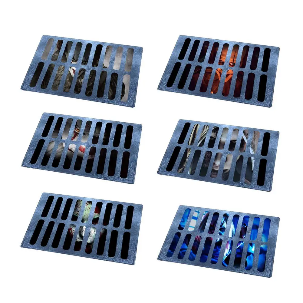 

40x60cm 3D Halloween Manhole Cover Clown Face Non Slip Floor Mat Bathroom Doormat Fun Horror Doormat Stereo Vision Carpet