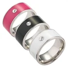 Модное мужское умное кольцо NFC из титановой стали, умное переносное устройство с функциональным парным кольцом из нержавеющей стали