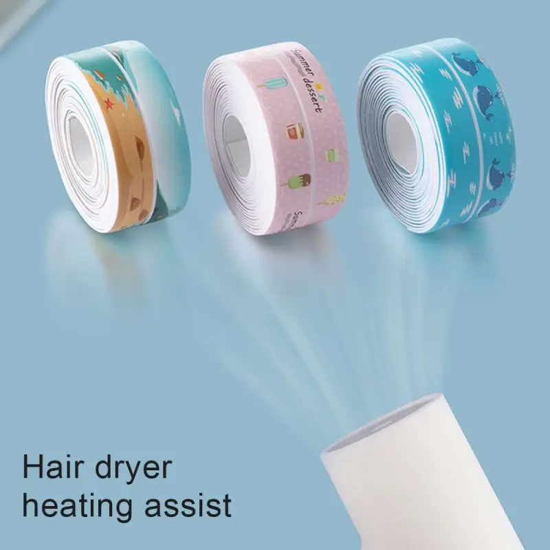 Водонепроницаемая лента для кухонной раковины герметичная из ПВХ самоклеящаяся