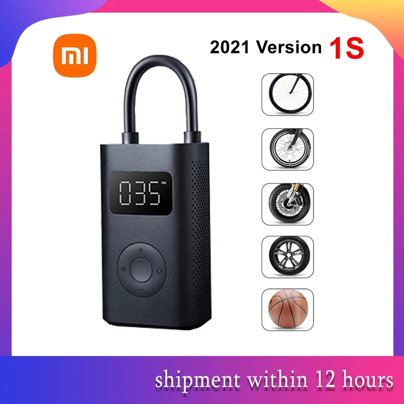 Новинка 2021 г. портативный Электрический воздушный насос Xiaomi mijia 1S