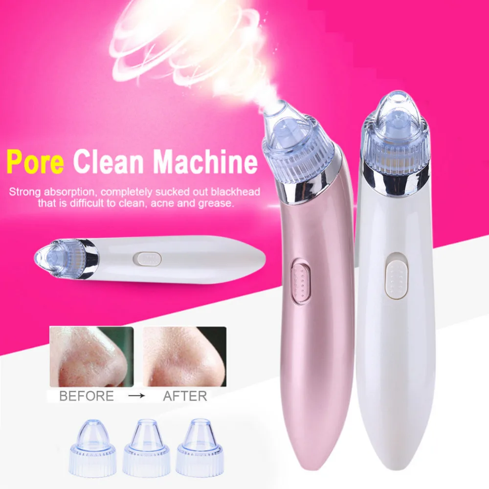 

Blackhead Remover Face Deep Nose Cleaner T Zone Pore Acne Pimple Removal Vacuum Suction Facial Diamond Beauty Clean Skin Tool