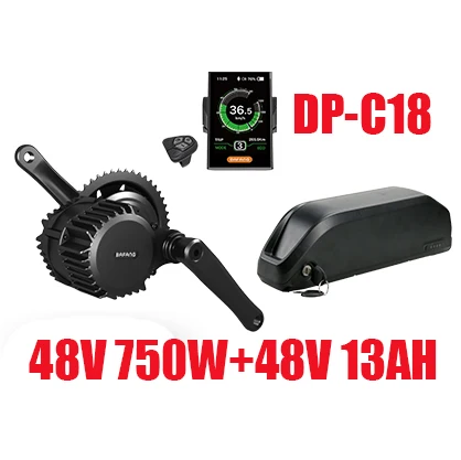 48V750WC18 48V13AH Bafang двигатель BBS02 48 в 750 Вт комплект для электрического велосипеда с батареей 48 В 13/14. 5AH 52 в 16ah/17.5Ah Mid Drive BBSHD ebike комплект для преобразования - Цвет: 48V750WC18 48V13AH