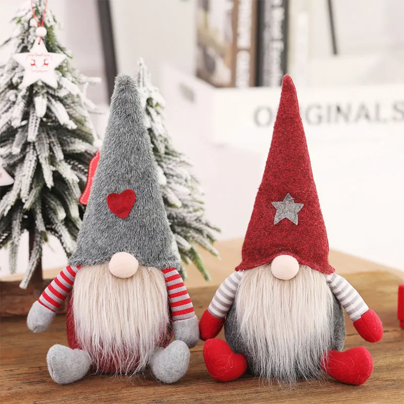 

2021 Christmas Old Man Elf Doll Decoration Christmas Kid Gift Christmas Faceless Gnome Santa Xmas Tree Hanging Ornament Mascot