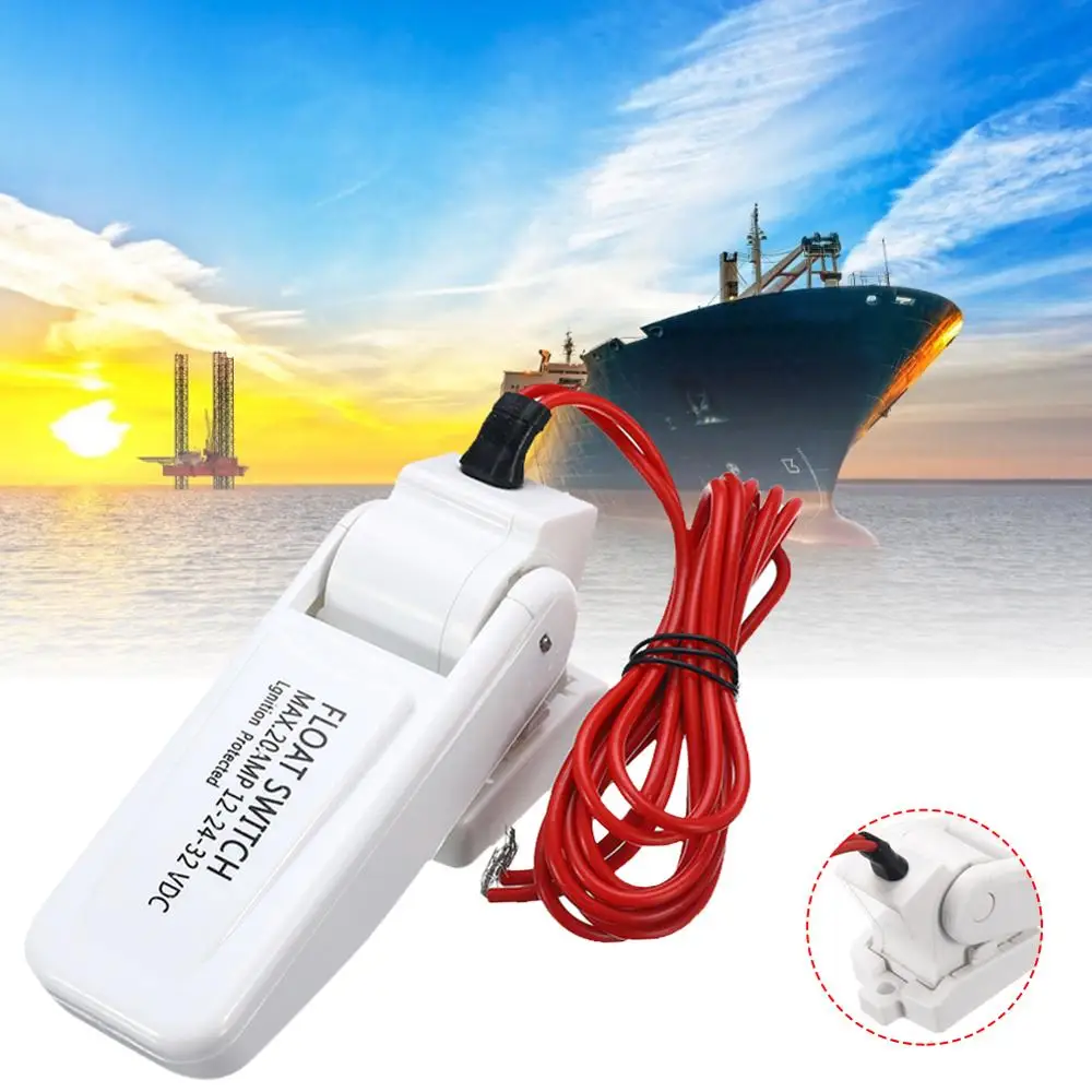 

12v Automatic Electric Boat Marine Bilge Pump Float Switch Water Level Controller DC Flow Sensor Switch