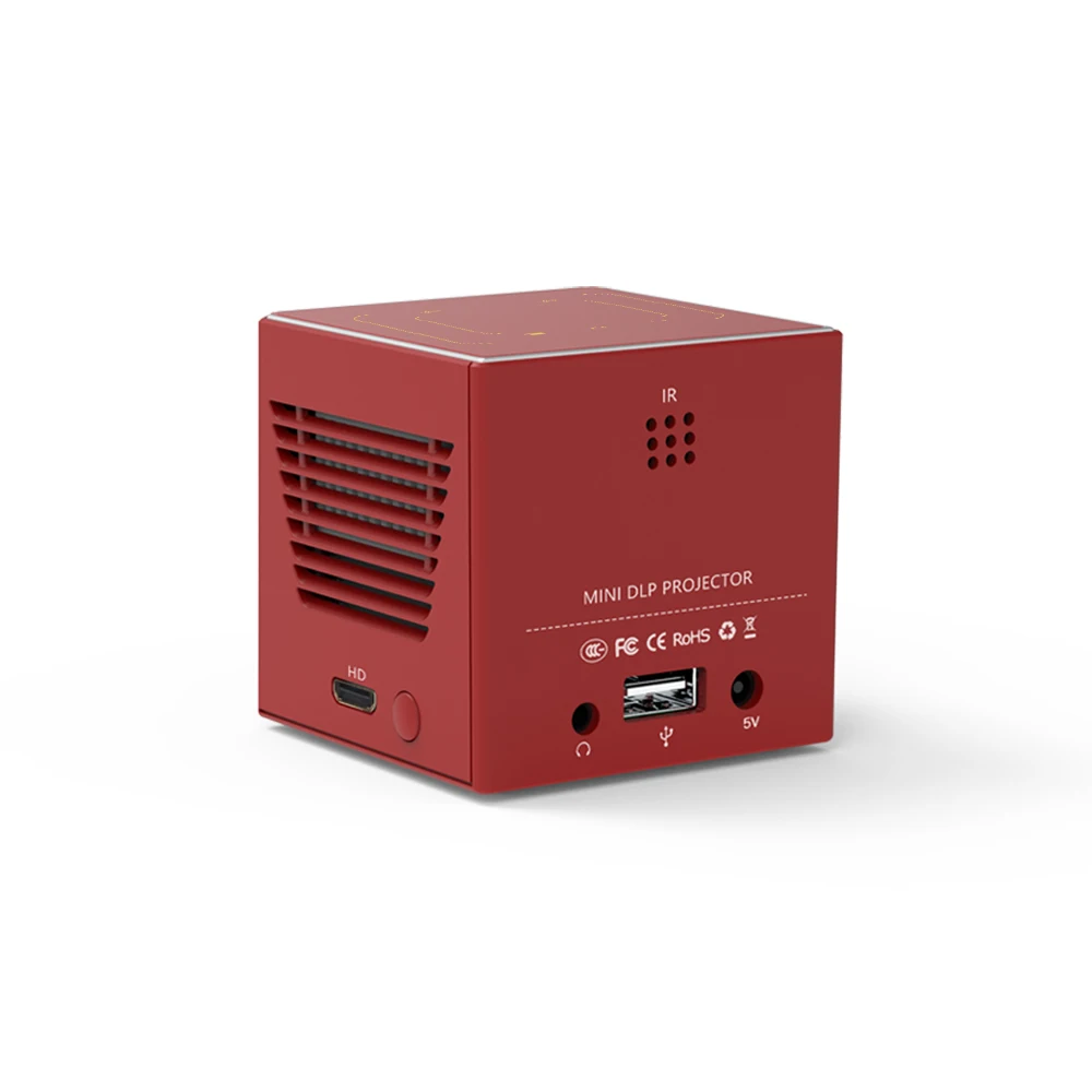 2020 Новый c80 мини портативный проектор RK3128 четырехъядерный 1GB16GB 2 4G + 5G Wifi android 7 1