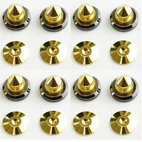 new 8set gold speaker spikes subwoofer spikes isolation cd amplifier turntable pad stand feet nail shock absorber feet