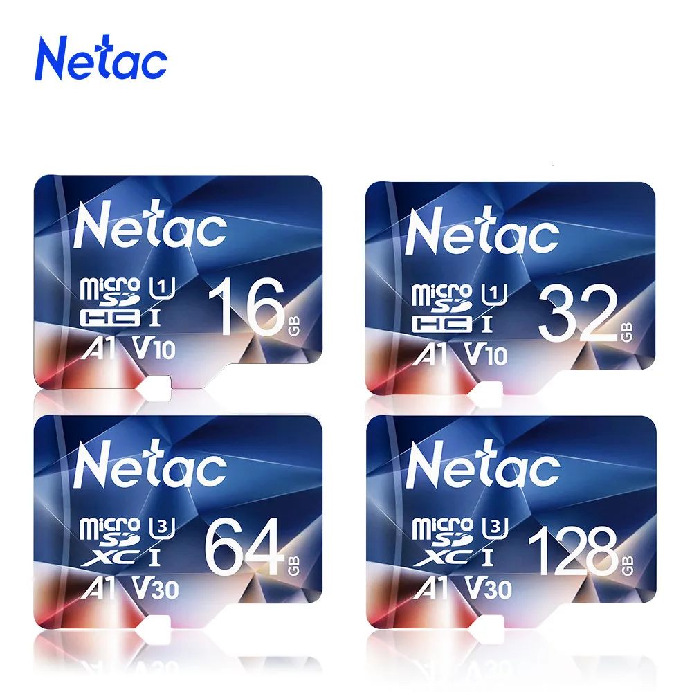 Netac Micro SD карта памяти Class10 TF Card 64 Гб 256 ГБ 512 128 оперативной 32 16 встроенной Макс 100