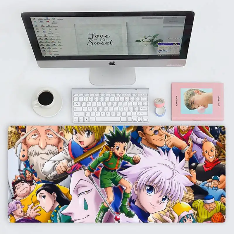 

hunter x hunter Customized MousePads Computer Laptop Mouse Mat Desk Table Protect Game Office Work X XL Non-slip Laptop Cushion