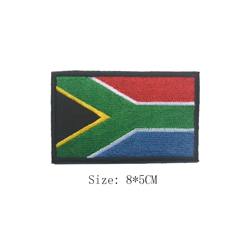 Нашивка с 3D вышивкой флаг Африки Марокко ЮАР Египта Кении Конго Нигерии Анголы 1