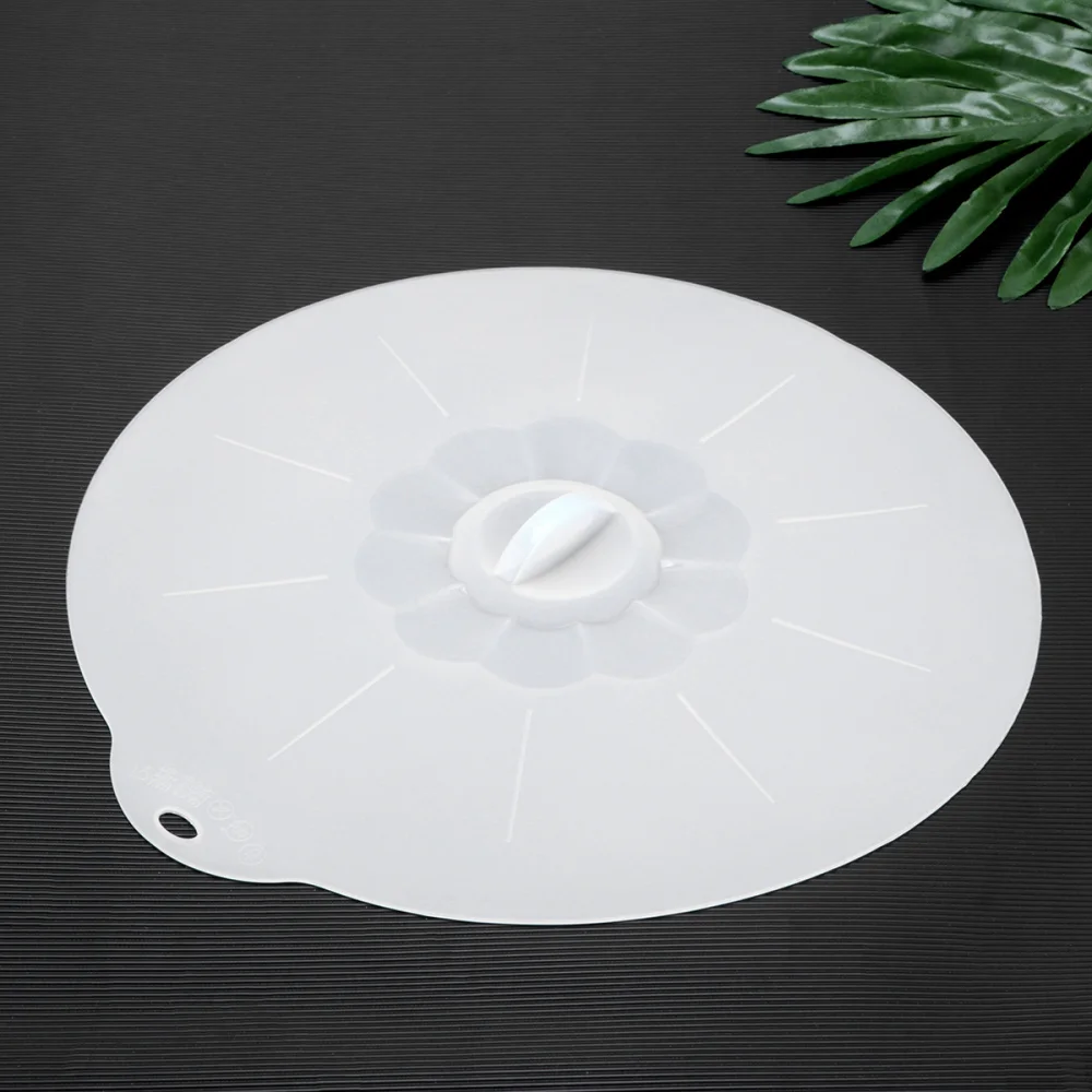 

1pc Food Grade Silicone Food Preservation Lid Pan Lid Bowl Lid Suction Sealing Lids for Home (Green Extra Large Round
