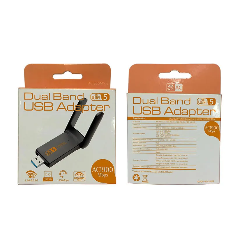 

AC1900m Dual-frequency Wireless Network Card Dual-frequency Gigabit Receiving Transmitter Desktop Wifi Game Network Card