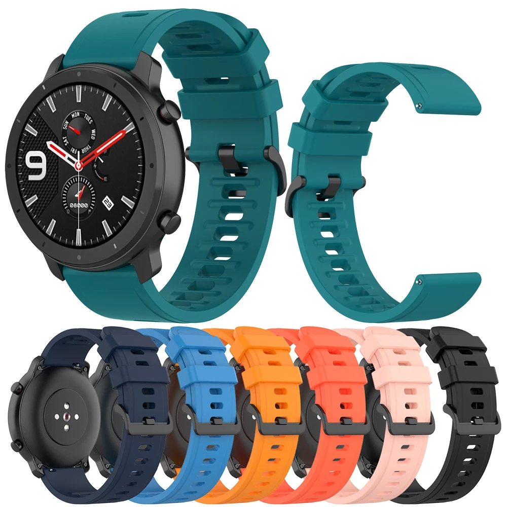 

For xiaomi Huami Amazfit GTR 47mm/2 2e/3 pro Silicone Smart Wristband for Huawei Watch GT3 GT2 46mm/GT Quick release Accessory