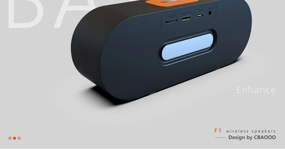 CBAOOO F1 Bluetooth динамик портативный беспроводной динамик звуковая система 3D стерео музыка объемная Поддержка Bluetooth