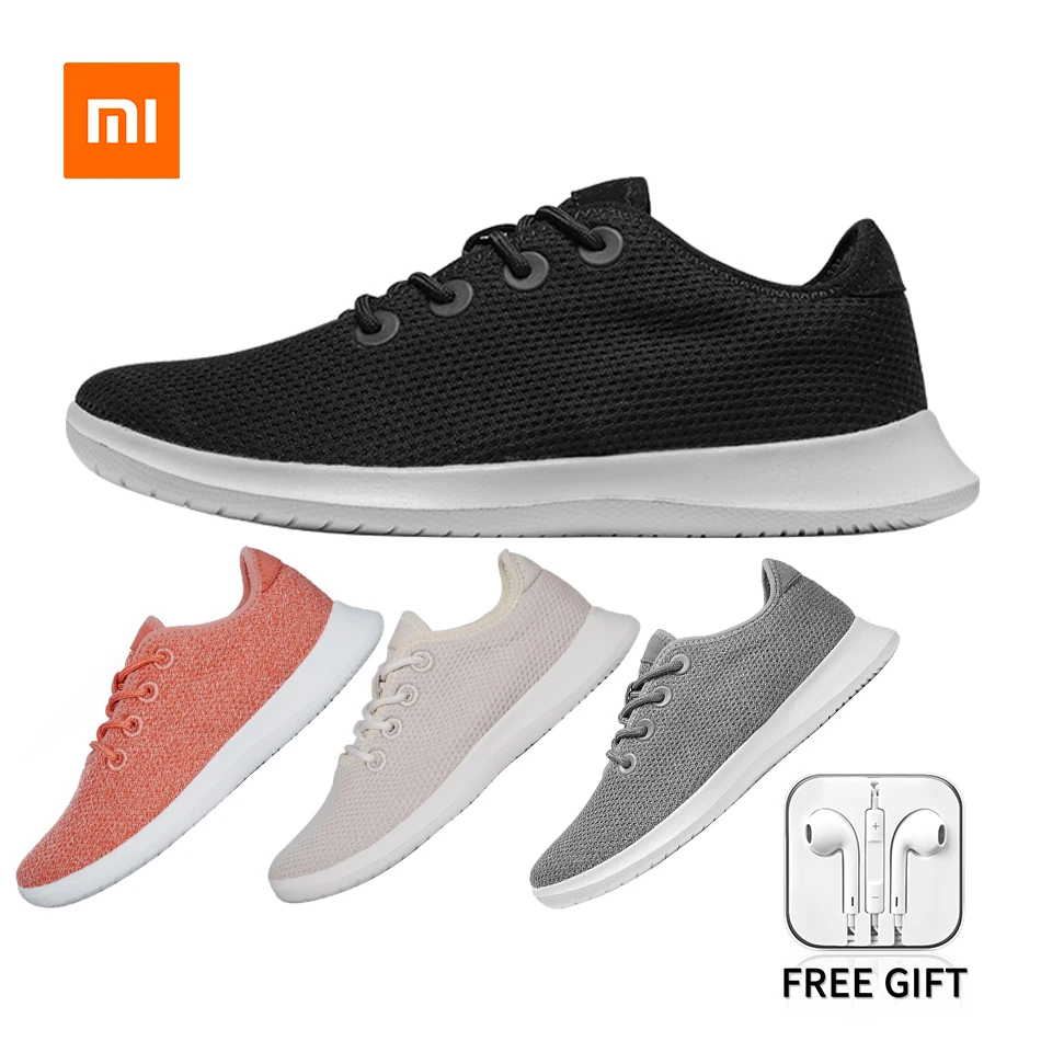 Xiaomi Youpin Men Sneakers Running Shoes New Mesh Breathable EVA Non-slip Water-repellent Male Casual Shoes Loafers Size39-44