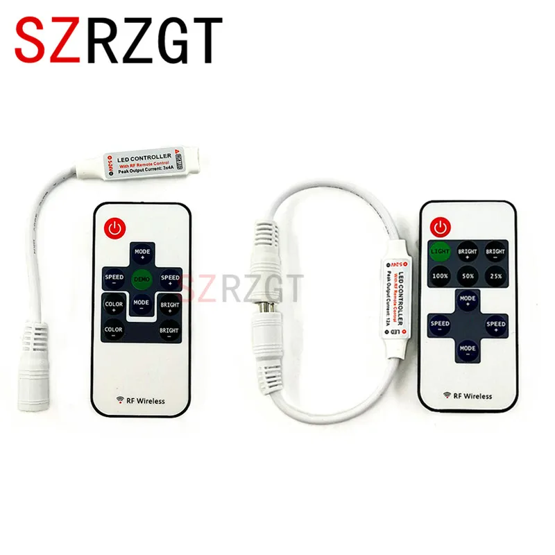 Мини регулятор яркости для светодиодных лент 12 В постоянного тока|Контролеры RGB| |