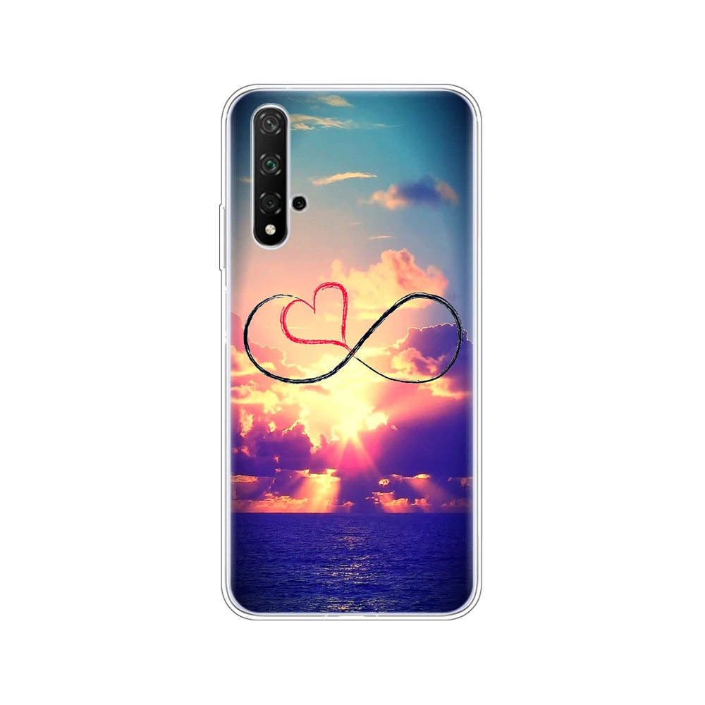 Чехол на Honor 20, силиконовый чехол на заднюю панель, чехол для телефона Huawei Honor 20 Pro Lite Honor20, YAL-L21, YAL-L41, роскошный мультяшный рисунок