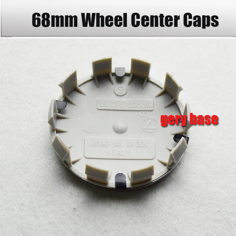 

4pcs/set Black Gray 68mm 10Clips Car Wheel Center Hub Rims Caps Logo Emblem for E60 E90 F10 F30 F15 E91 E92 E93 F02 E63 Logo