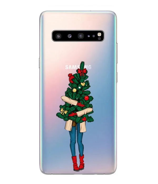 Мультяшный Рождественский чехол для samsung Galaxy S10 Lite S10 Plus, мягкий чехол для телефона с Санта Клаусом для samsung S6 S7 Edge S8 S9 Plus, чехол