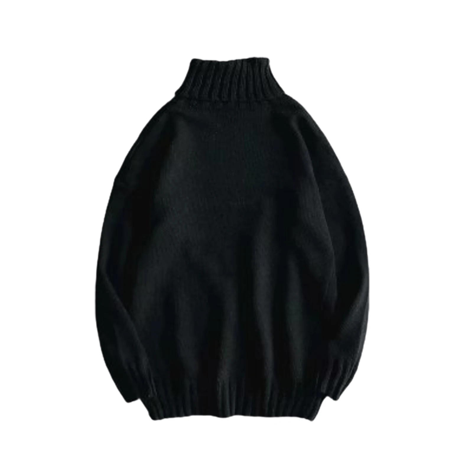 

Men Knitted Sweaters Women Autumn Winter Solid Color Sweater Top Slim Long Sleeve Turtle Neck Plus Size Male Pullover 9 Colors