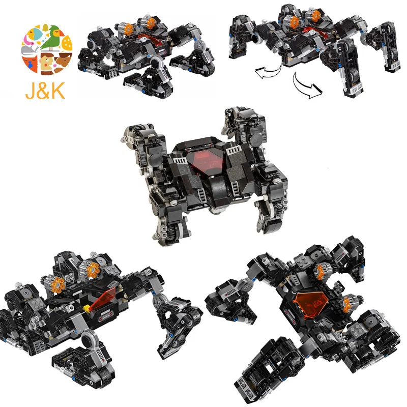 76086 646 шт Супер Герои серии Бэтмен Ночная ходьба туннельная атака модель